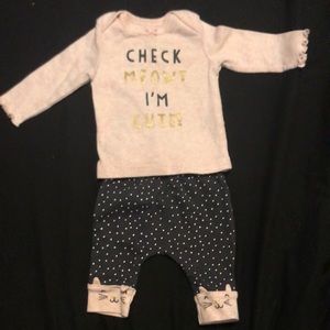 Carters newborn outfit